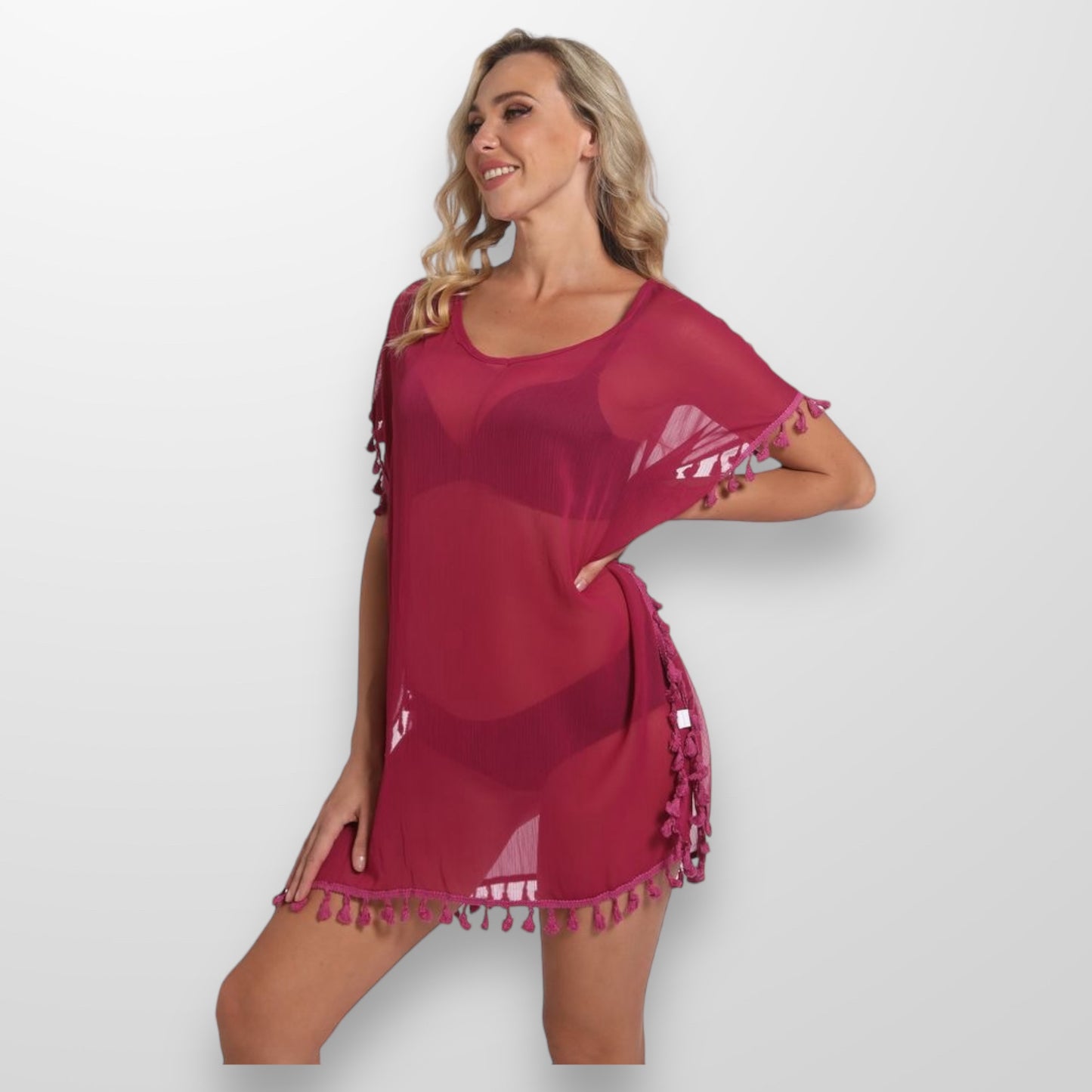 Beach Kimono Jacket Women Swimwear Cover Up - Sarong Summer Beach Wear Green